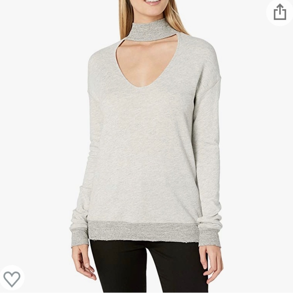n: Philanthropy Mock Neck Cut Out Felix Sweatshirt